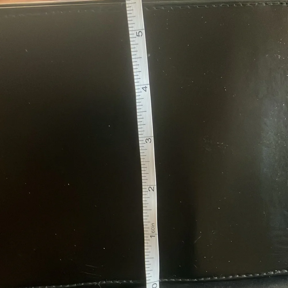 FINAL MARKDOWN Black Croc-Embossed Handbag